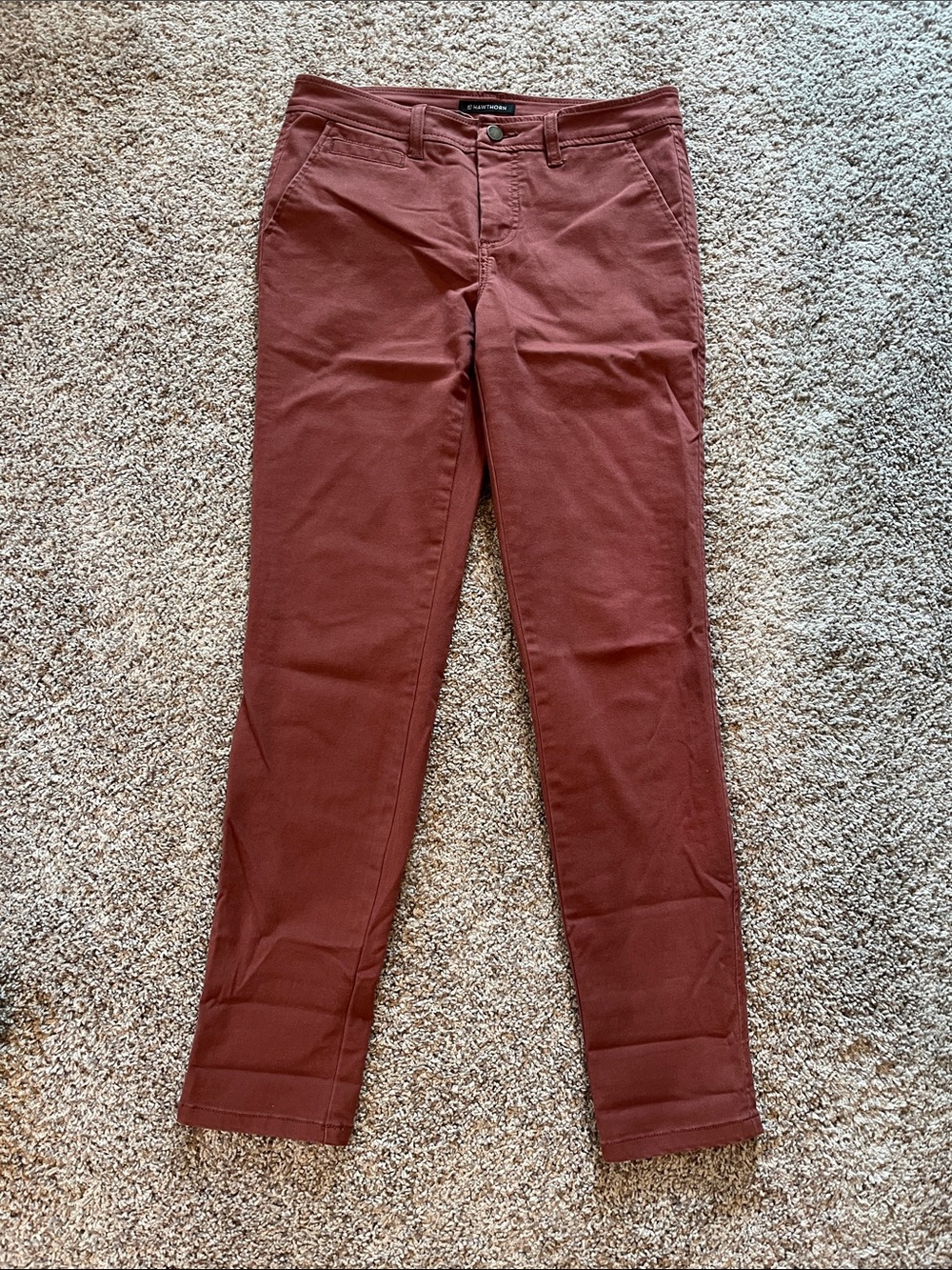 41 Hawthorn Straight Leg Jeans in Rusty Red